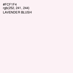 #FCF1F4 - Lavender blush Color Image